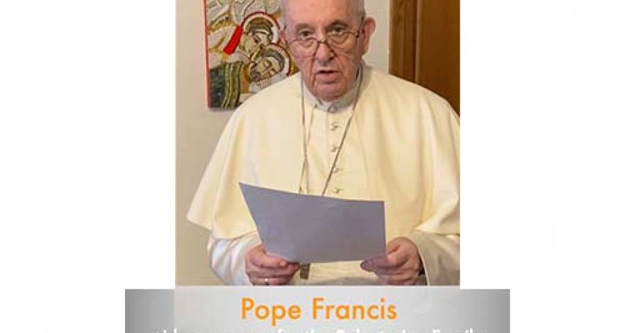 Pape François - message vidéo pour la Famille Salvatorienne